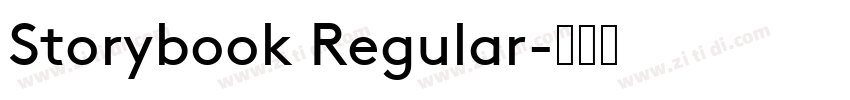 Storybook Regular字体转换